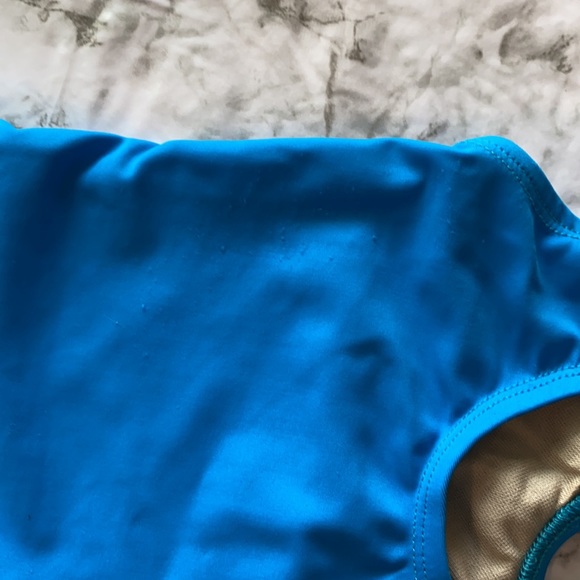 Bella ballerina bright blue dance leotard - Picture 2 of 2